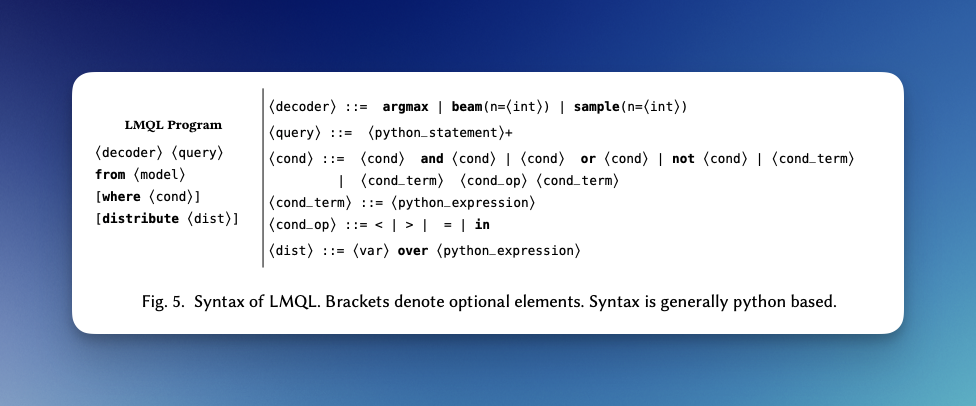 LMQL Syntax